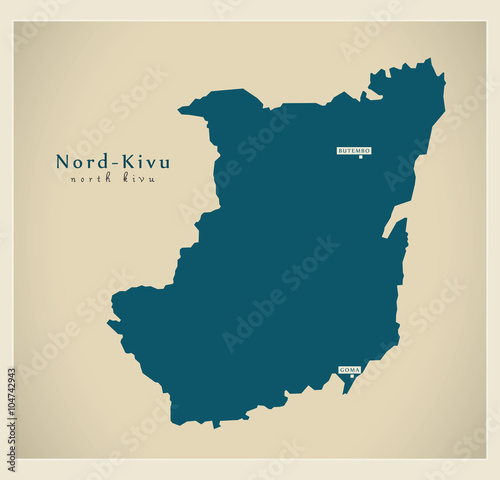 Modern Map - Nord-Kivu CD