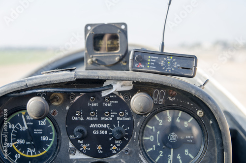 old fashioned  glider dashboard