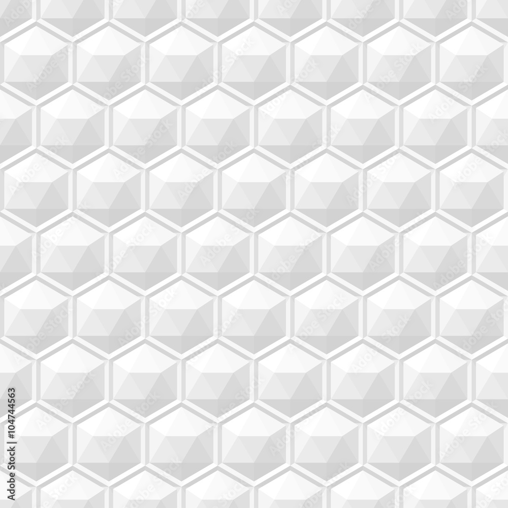 White 3d geometric texture, seamless. White 3d geometric texture, seamless.
