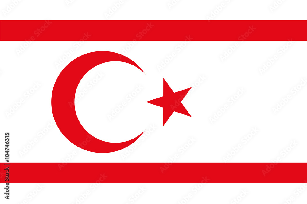 Obraz premium Standard Proportions for Northern Cyprus Official Flag