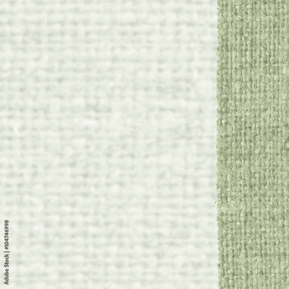 Fototapeta premium Textile backdrop, fabric exterior, malachite canvas, hemp material, retro background