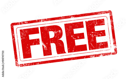 Free word red stamp text on...