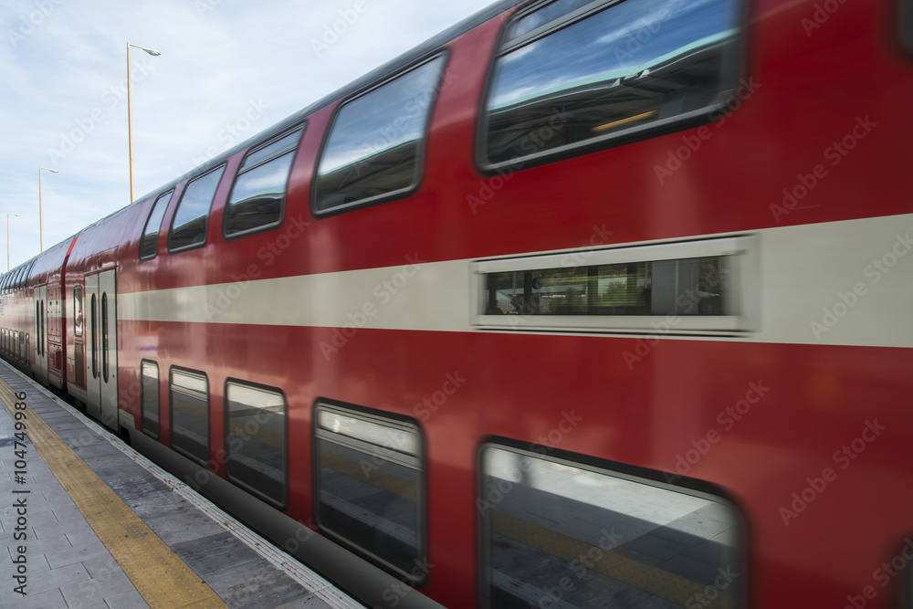 Fototapeta premium Train in motion
