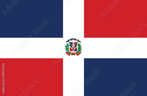 Dominican Republic flag. photo