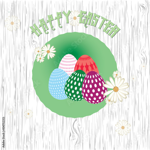 Happy Easter day eggs