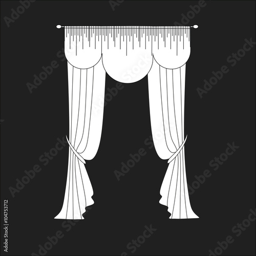 curtains . classic curtains . lambrequin