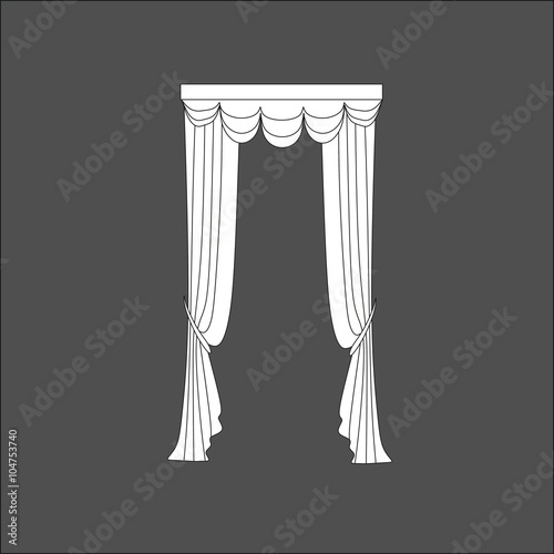 curtains . classic curtains . lambrequin