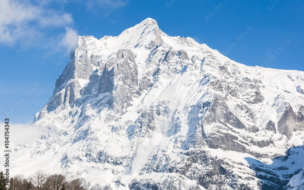Grindelwald, Bergdorf, Dorf, Alpen, Wetterhorn, Grosse Scheidegg, Schweizer Berge, Winterferien, Wintersport, Berner Oberland, Winter, Schweiz