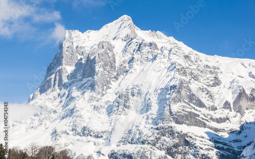 Grindelwald, Bergdorf, Dorf, Alpen, Wetterhorn, Grosse Scheidegg, Schweizer Berge, Winterferien, Wintersport, Berner Oberland, Winter, Schweiz