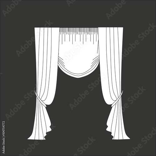 curtains . classic curtains . lambrequin
