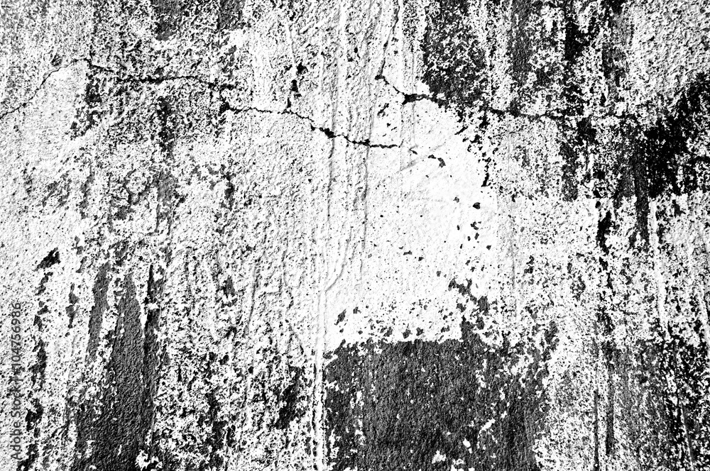 Fototapeta premium Grunge texture concrete scratched black and white color background cement. High quality. Close up
