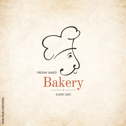 Vintage logotype for bakery