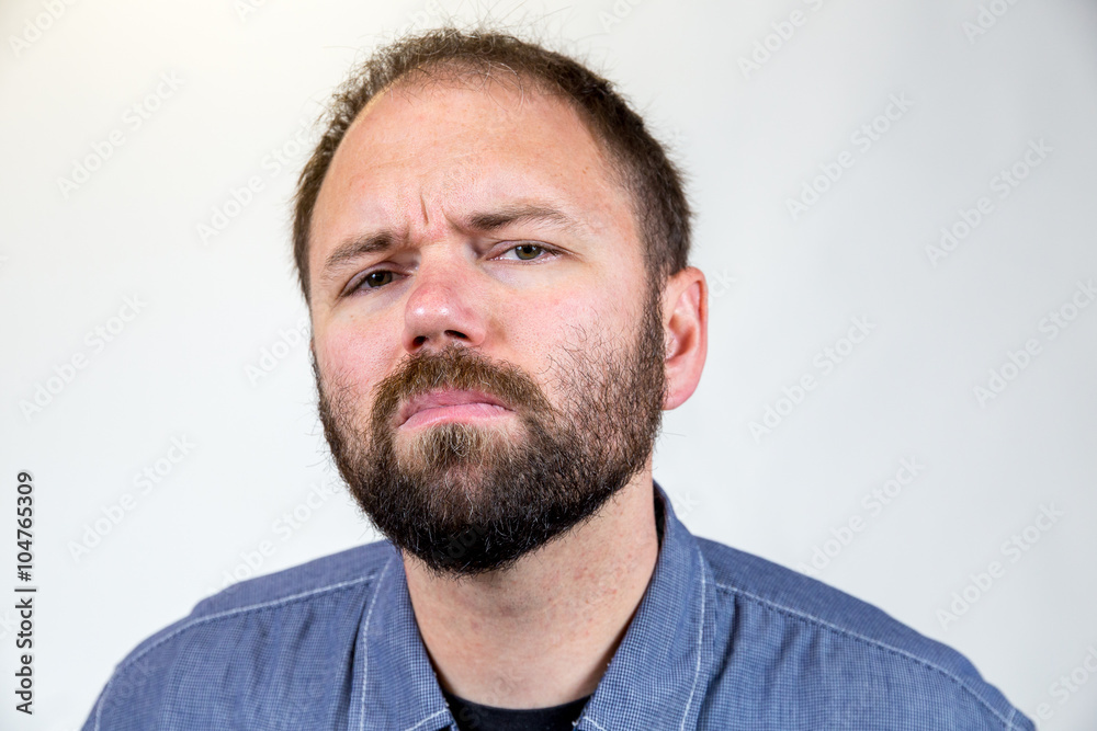 Man in Mid 30s Poses for Studio Portrait Man in Mid 30s Poses for Studio Portrait