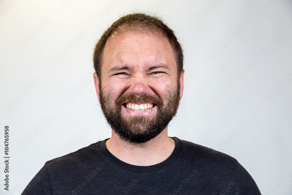 Man in Mid 30s Poses for Studio Portrait Man in Mid 30s Poses for Studio Portrait