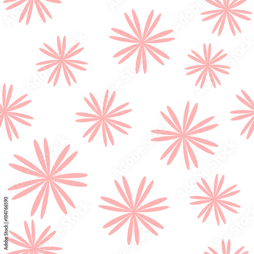 Flower seamless pattern. Fashion graphic background design. Modern stylish abstract texture. Color template for prints, textiles, wrapping, wallpaper, website etc. VECTOR illustration
