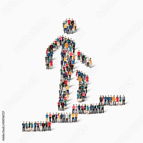 people   man walking  stairs career