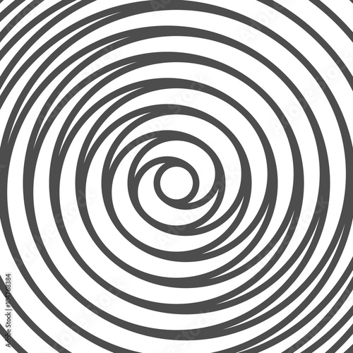 Double Spiral Background. Whirlpool. Optical Illusion. Vector