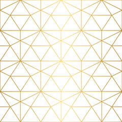 Fototapete Goldene abstrakte geometrische Muster Goldene geometrische Textur nahtlos  © lucky.pick