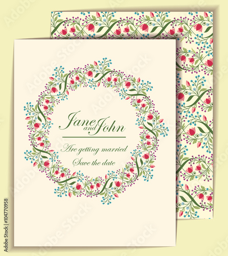 Wedding invitation template