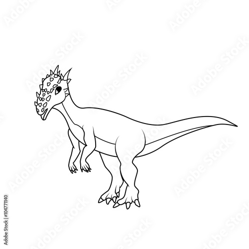 Coloring book: dracorex dinosaur