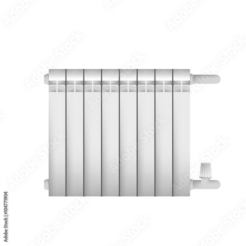 Metal cast radiator for indoor steam heating