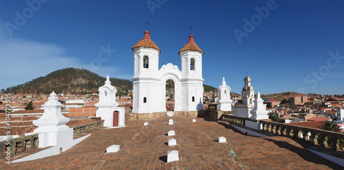 San Felipe Neri monastery from La Merced church in Sucre, Bolivi photo