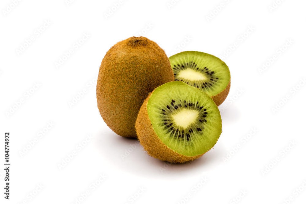 Kiwi fruit isolated on white background Kiwi fruit isolated on white background