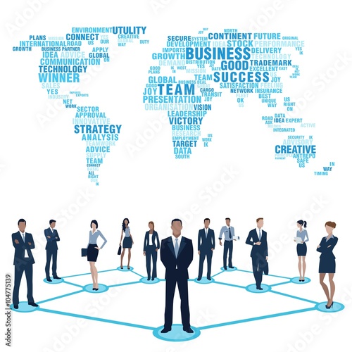 business people and global success