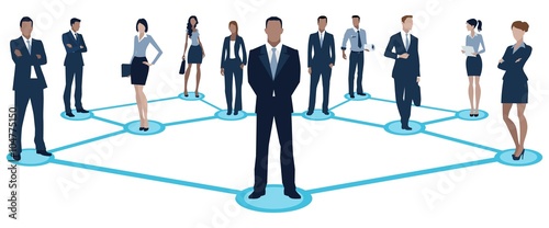 successful business people and management network