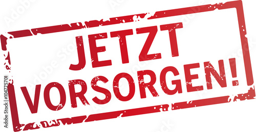 Stempel Jetzt vorsorgen