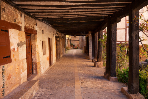 Rustic architecture of Poza de la Sal town, in the province of Burgos, Spain © Jose Ignacio Soto