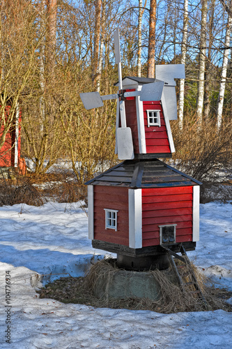 Small garden windmill photo