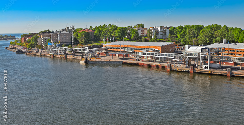 Fototapeta premium Helsinki harbour coastline