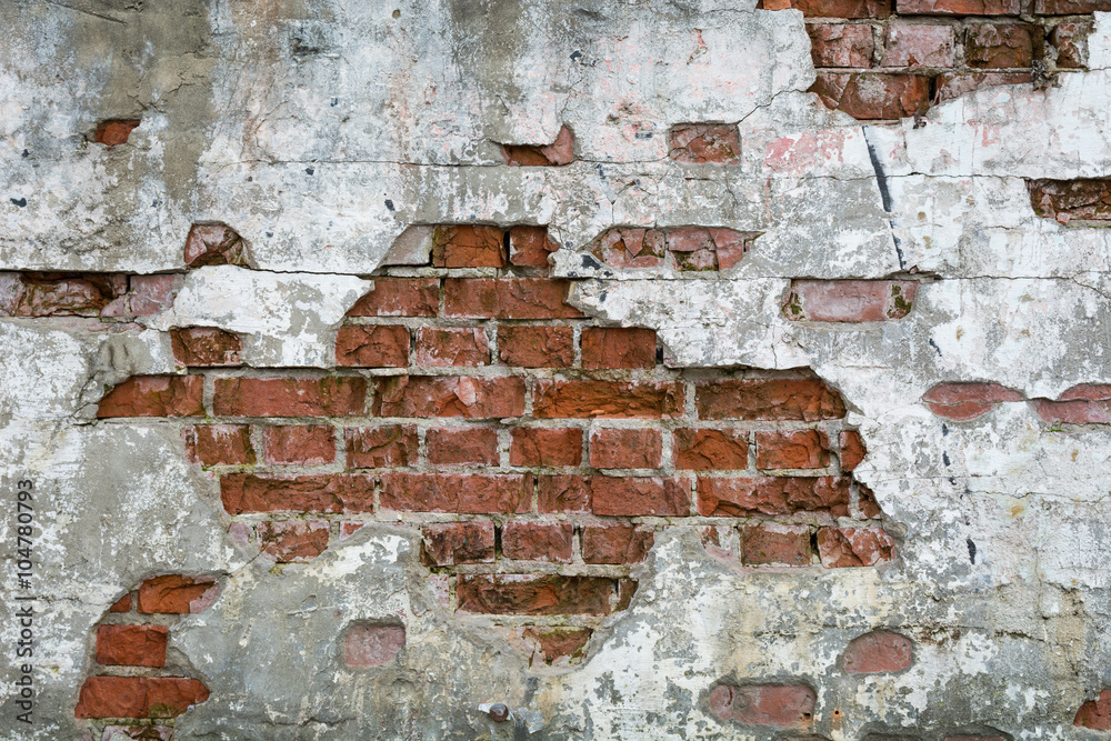 Obraz premium Stara cegła - ściana, mur