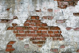Stara cegła - ściana, mur