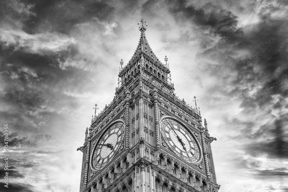 Details of Big Ben clock.