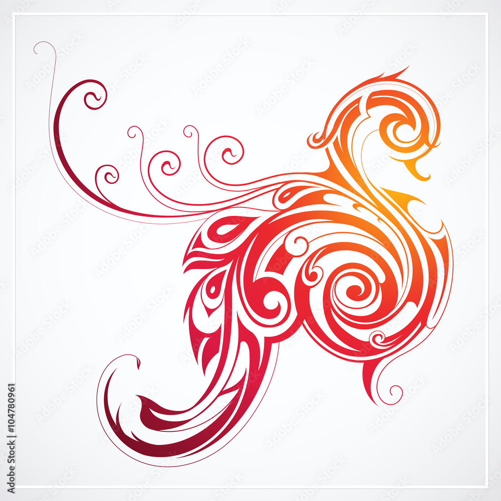 Fire bird as peacock Fire bird as peacock
