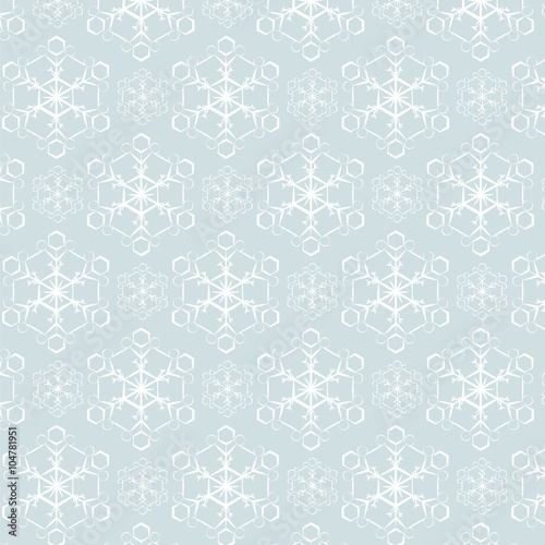 Snowflake pattern background. Vector