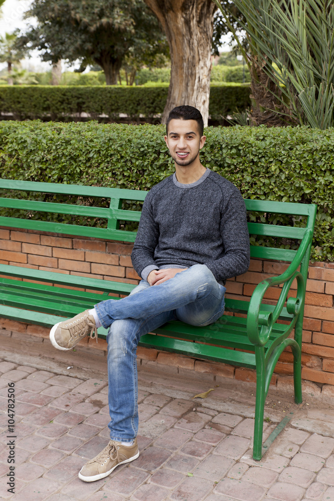 Young arab man with braces Young arab man with braces