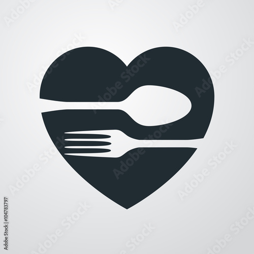 Free Download Icono plano corazon sobre fondo degradado #4 - GFXLoad