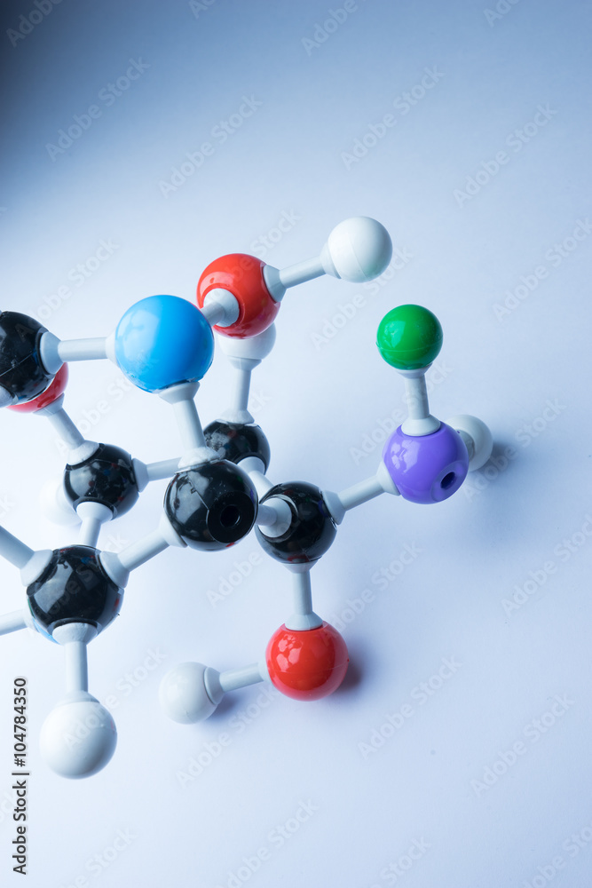 Obraz premium Molecule & DNA chemistery in lab test