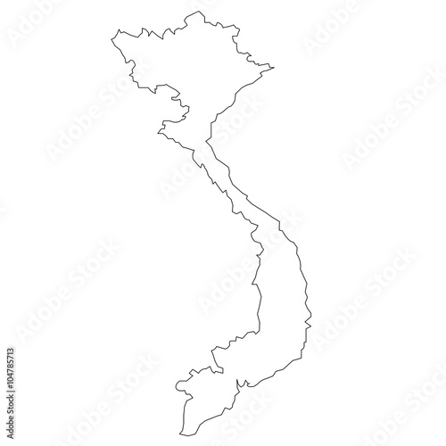 vector map of Vietnam