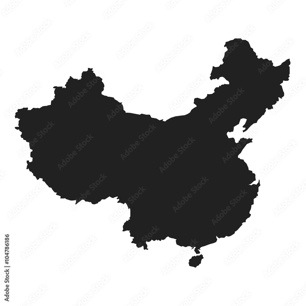 vector map of China