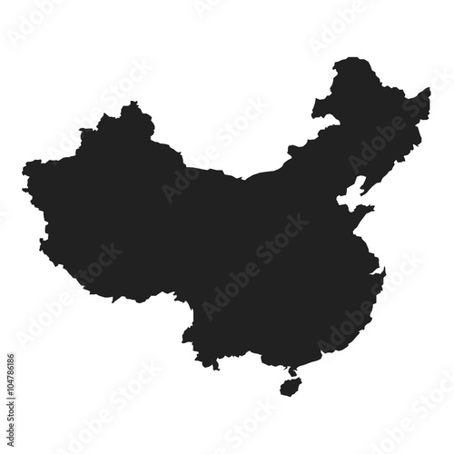 vector map of China