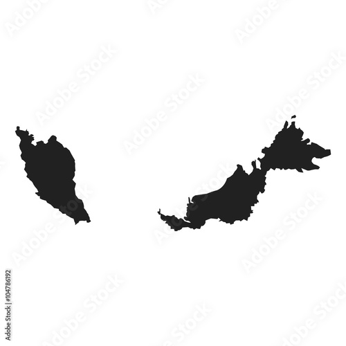 vector map of Malaysia