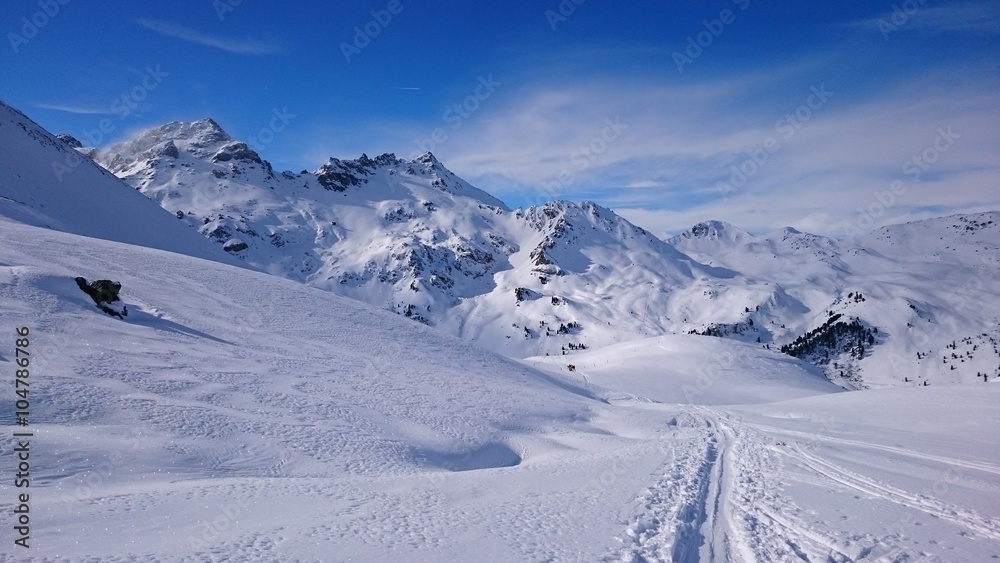 Skitour in den Alpen