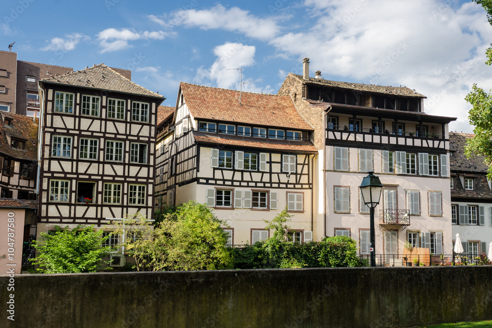 Historic timbered houses in petite France, Strasbourg, Alsace, France