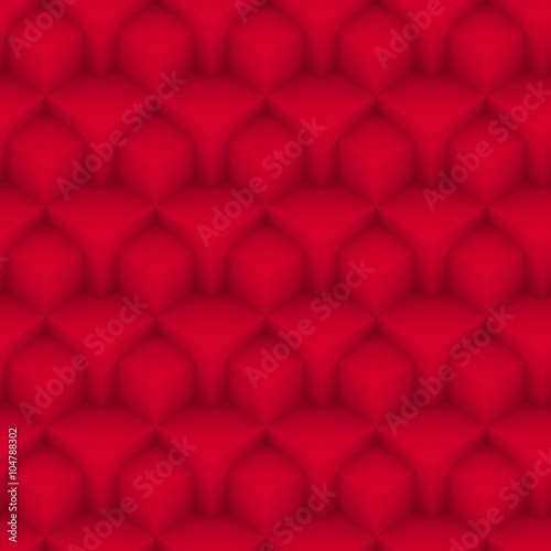 interleaved red cubes