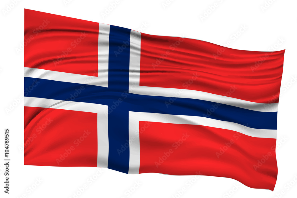 Fototapeta premium ノルウェー 国旗 国 アイコン