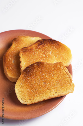 Roasted white bread